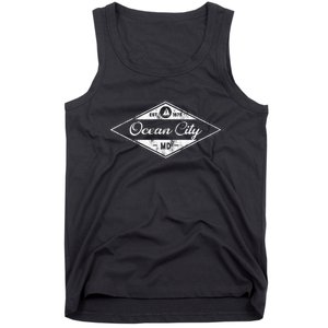 Ocean City Maryland Established 1875 Beach Souvenir Tank Top