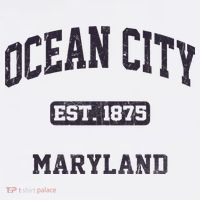 Ocean City Maryland MD Vintage State Athletic Style T-Shirt