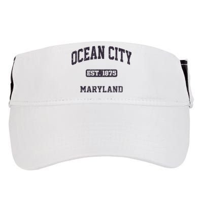 Ocean City Maryland MD Vintage State Athletic Style Adult Drive Performance Visor