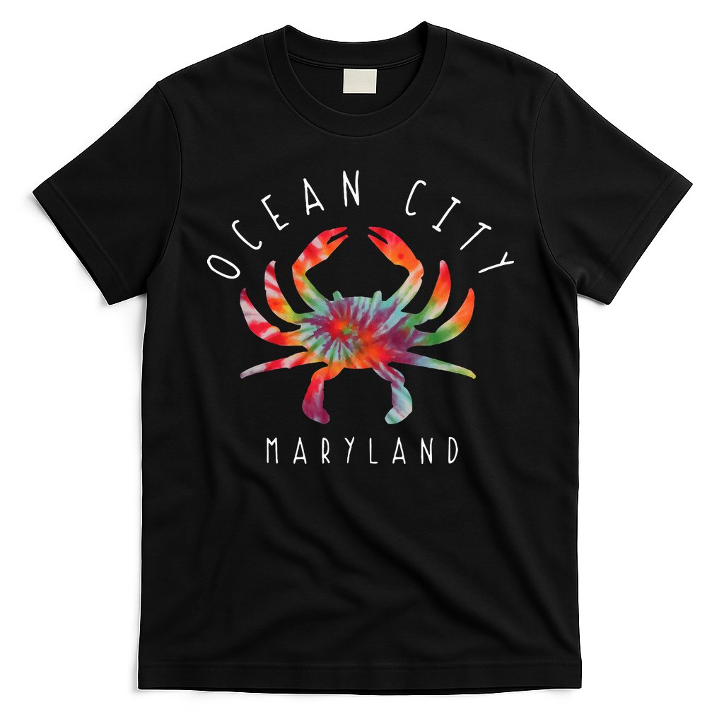 Ocean City Maryland Crab Tie Dye Summer Vacation T-Shirt