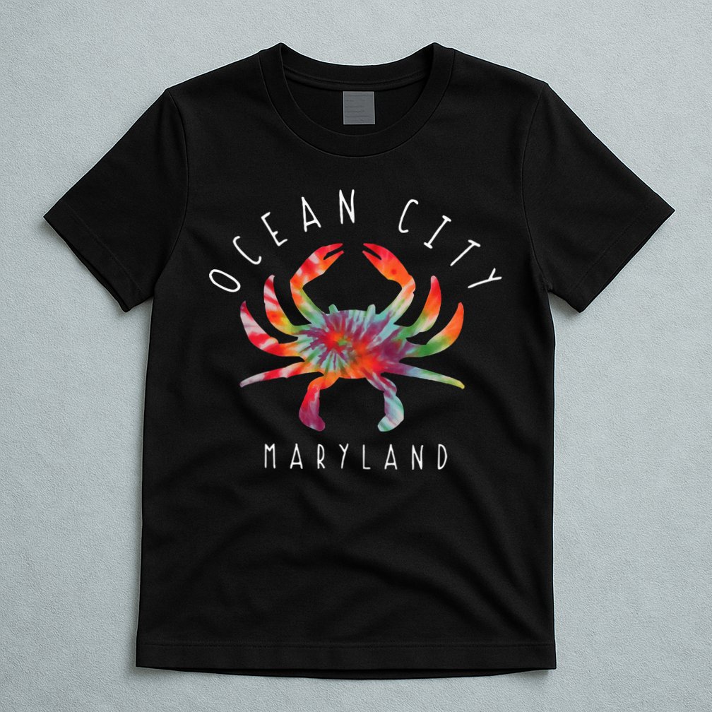 Ocean City Maryland Crab Tie Dye Summer Vacation T-Shirt