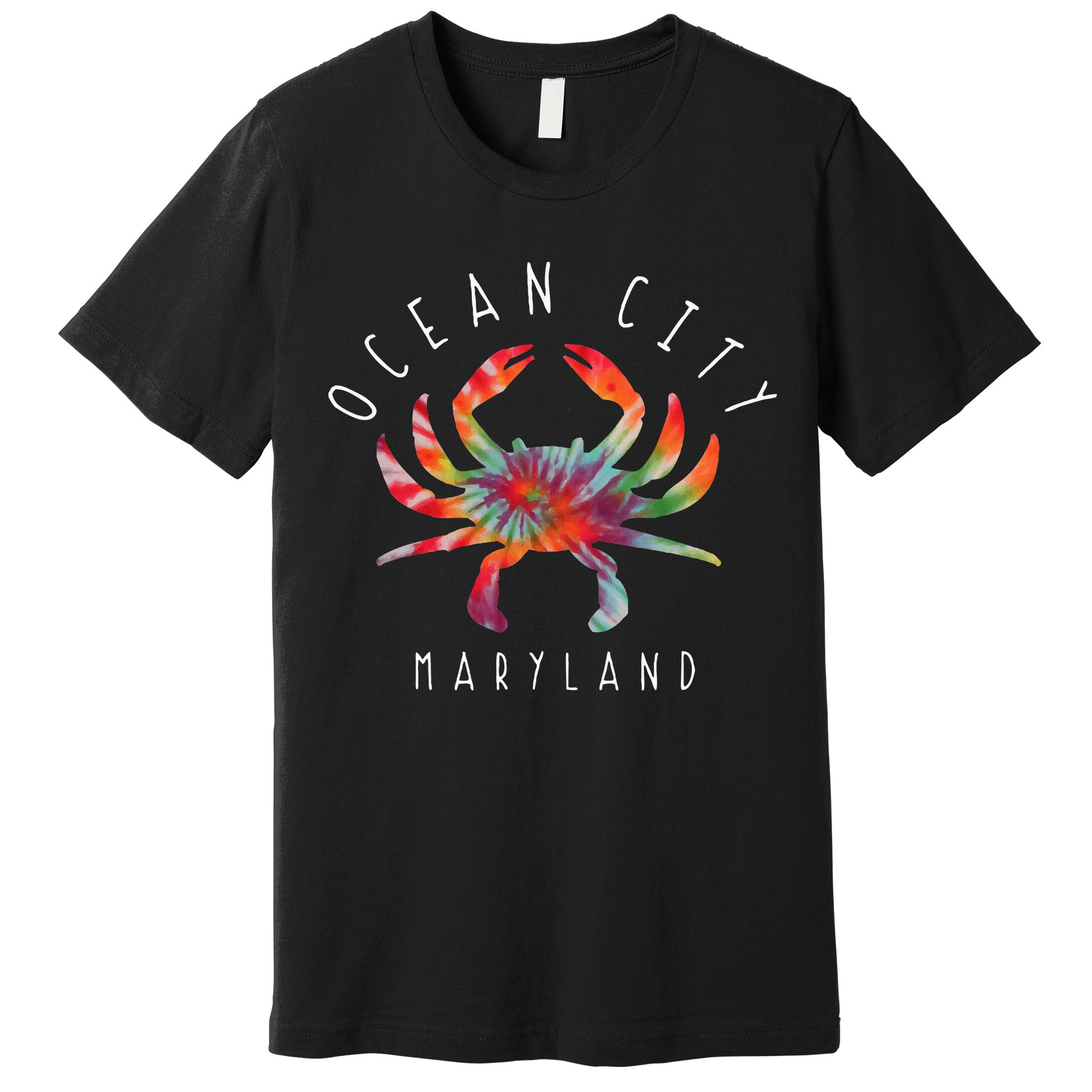 Ocean City Maryland Crab Tie Dye Summer Vacation Premium T-Shirt
