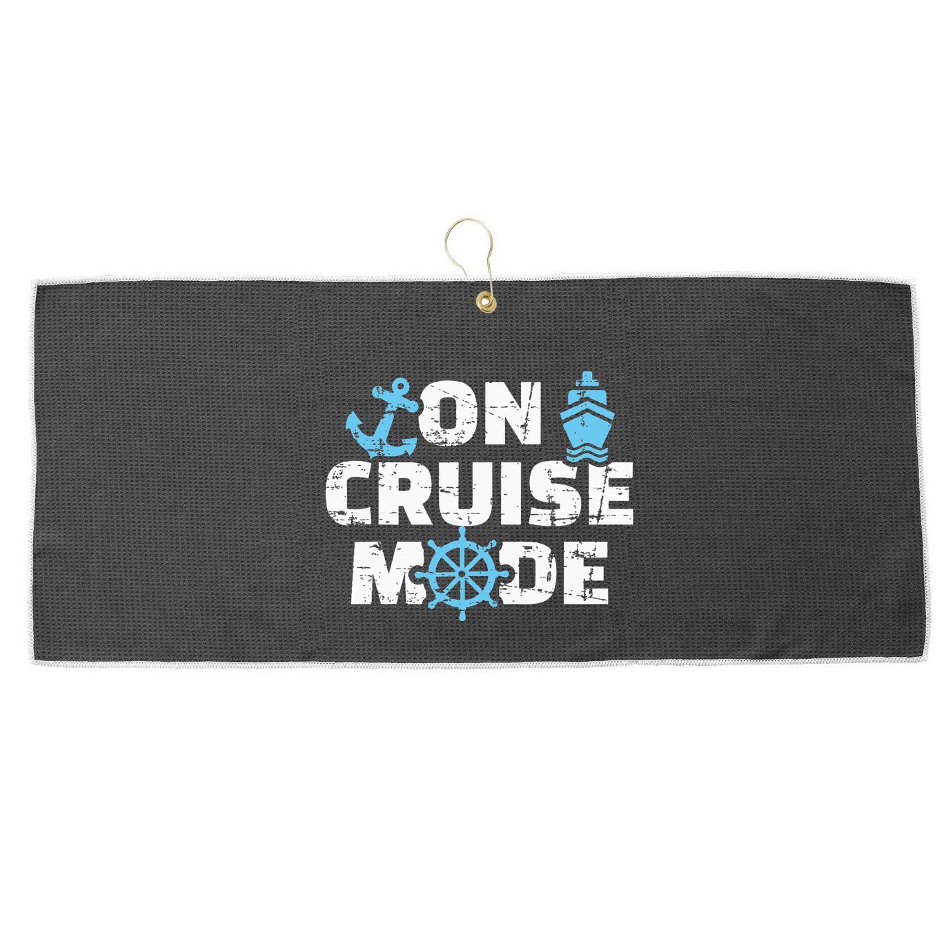 On cruise mode Large Microfiber Waffle Golf Towel