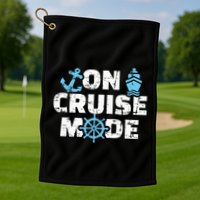 On cruise mode Golf Towel