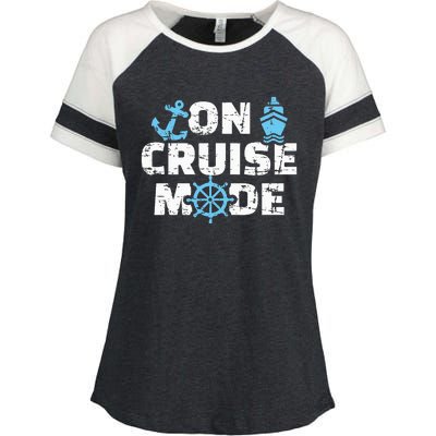 On cruise mode Enza Ladies Jersey Colorblock Tee