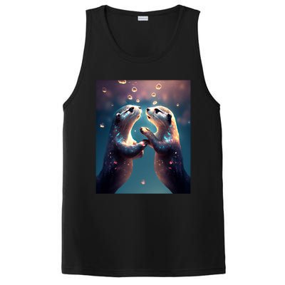 Otter Cute Magical Otter Couple Wedding Anniversary Gift PosiCharge Competitor Tank