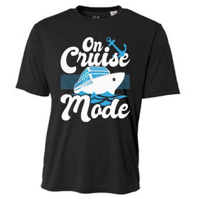 On Cruise Mode Cruise Ship Cruising Lover Cruiser Cooling Performance Crew T-Shirt