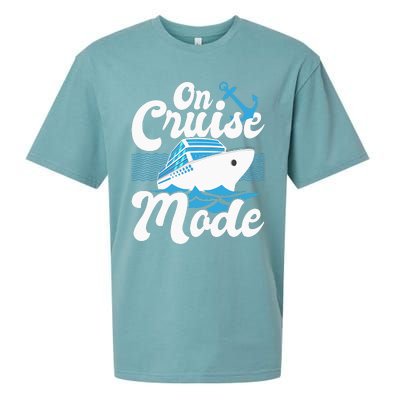 On Cruise Mode Cruise Ship Cruising Lover Cruiser Sueded Cloud Jersey T-Shirt