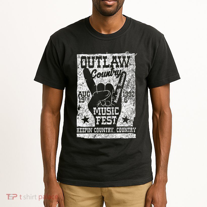 Outlaw Country Music Fest Nashville Vintage Graphic Tall T-Shirt