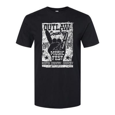 Outlaw Country Music Fest Nashville Vintage Graphic Softstyle CVC T-Shirt