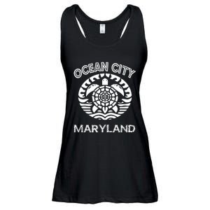 Ocean City Maryland Md Turtle Souvenir Sea Ladies Essential Flowy Tank