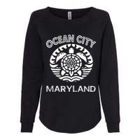 Ocean City Maryland Md Turtle Souvenir Sea Womens California Wash Sweatshirt