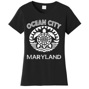 Ocean City Maryland Md Turtle Souvenir Sea Women's T-Shirt