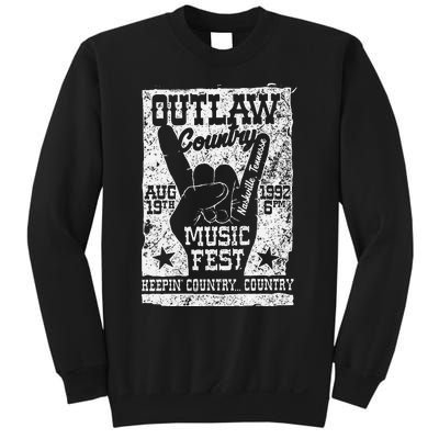 Outlaw Country Music Fest Nashville Vintage Graphic Sweatshirt