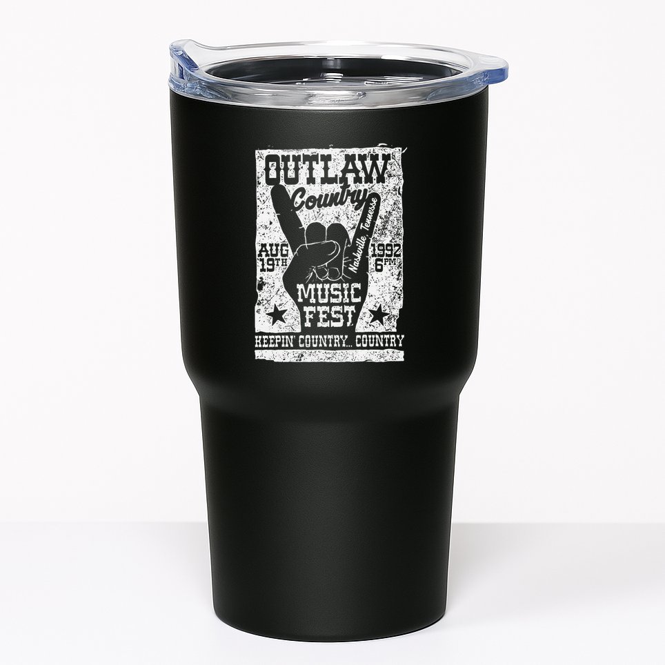 Outlaw Country Music Fest Nashville Vintage Graphic Tumbler