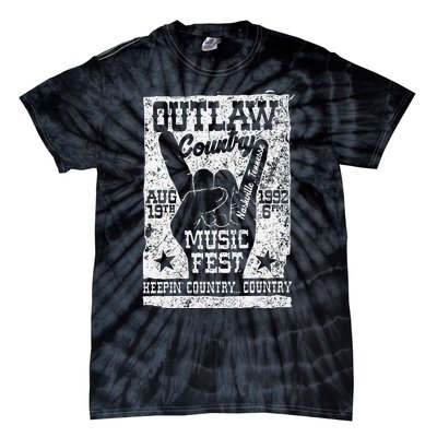 Outlaw Country Music Fest Nashville Vintage Graphic Tie-Dye T-Shirt