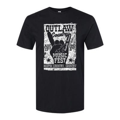 Outlaw Country Music Fest Nashville Vintage Graphic Softstyle CVC T-Shirt