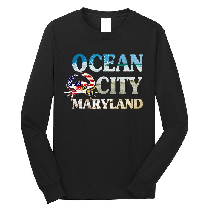 Ocean City Maryland Beach Vacation Long Sleeve Shirt