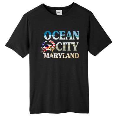 Ocean City Maryland Beach Vacation Tall Fusion ChromaSoft Performance T-Shirt