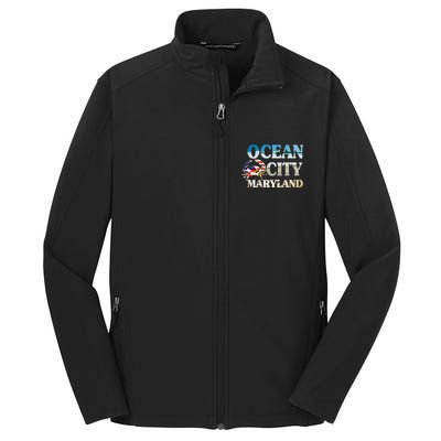 Ocean City Maryland Beach Vacation Core Soft Shell Jacket