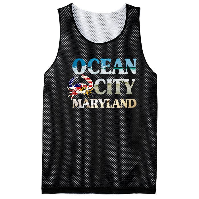 Ocean City Maryland Beach Vacation Mesh Reversible Basketball Jersey Tank