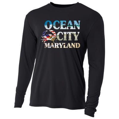 Ocean City Maryland Beach Vacation Cooling Performance Long Sleeve Crew