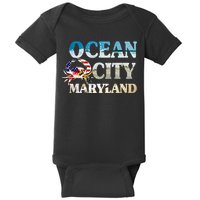 Ocean City Maryland Beach Vacation Baby Bodysuit