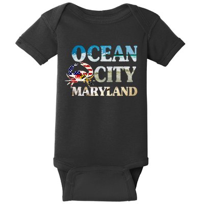 Ocean City Maryland Beach Vacation Baby Bodysuit