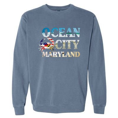 Ocean City Maryland Beach Vacation Garment-Dyed Sweatshirt