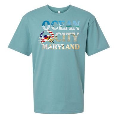 Ocean City Maryland Beach Vacation Sueded Cloud Jersey T-Shirt