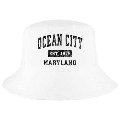 Ocean City Maryland Md Vintage Established Sports Design Cool Comfort Performance Bucket Hat