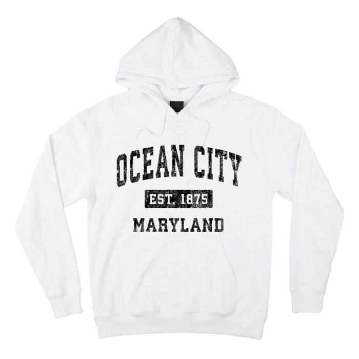 Ocean City Maryland Md Vintage Established Sports Design Hoodie