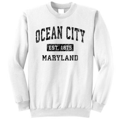 Ocean City Maryland Md Vintage Established Sports Design Sweatshirt