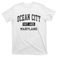 Ocean City Maryland Md Vintage Established Sports Design T-Shirt