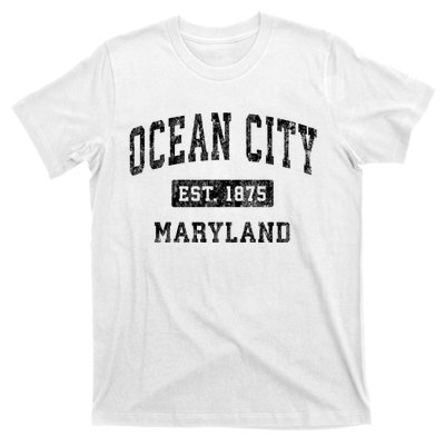 Ocean City Maryland Md Vintage Established Sports Design T-Shirt