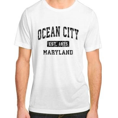 Ocean City Maryland Md Vintage Established Sports Design Adult ChromaSoft Performance T-Shirt