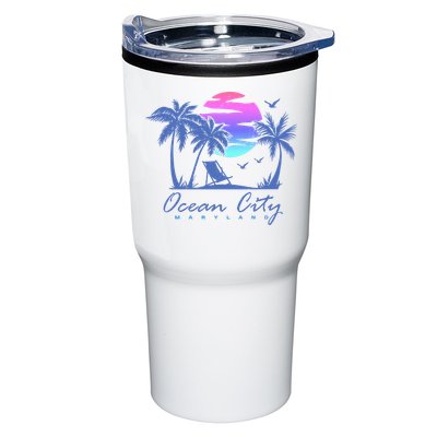 OCEAN CITY MARYLAND Beach Vacation Vintage Sunset Graphic Tumbler