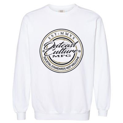 Outcast Culture Mfg Merch Garment-Dyed Sweatshirt