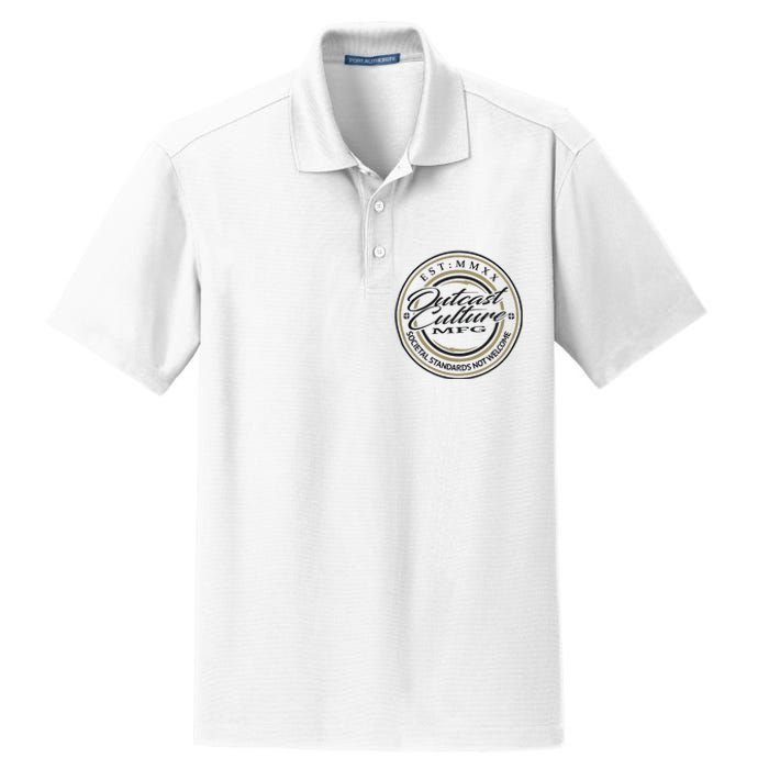 Outcast Culture Mfg Merch Dry Zone Grid Polo