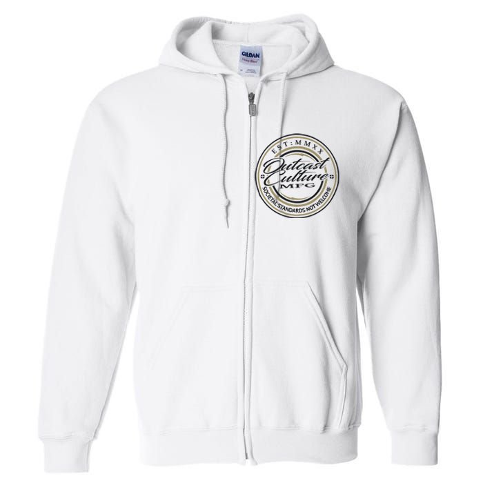 Outcast Culture Mfg Merch Full Zip Hoodie