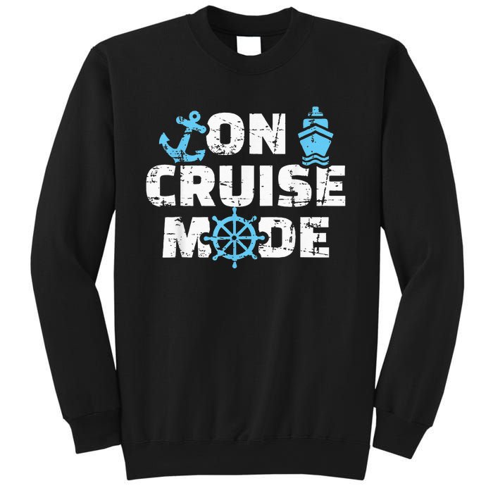 On Cruise Mode Funny Summer Cruise Vacation Family Sweatshirt