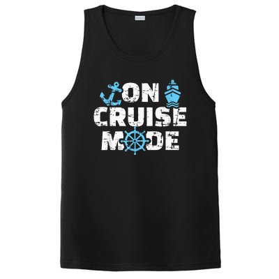 On Cruise Mode Funny Summer Cruise Vacation Family PosiCharge Competitor Tank