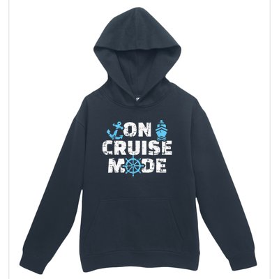 On Cruise Mode Funny Summer Cruise Vacation Family Urban Pullover Hoodie