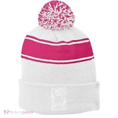 Outlaw Country Music Fest Nashville Vintage Graphic Stripe Pom Pom Beanie