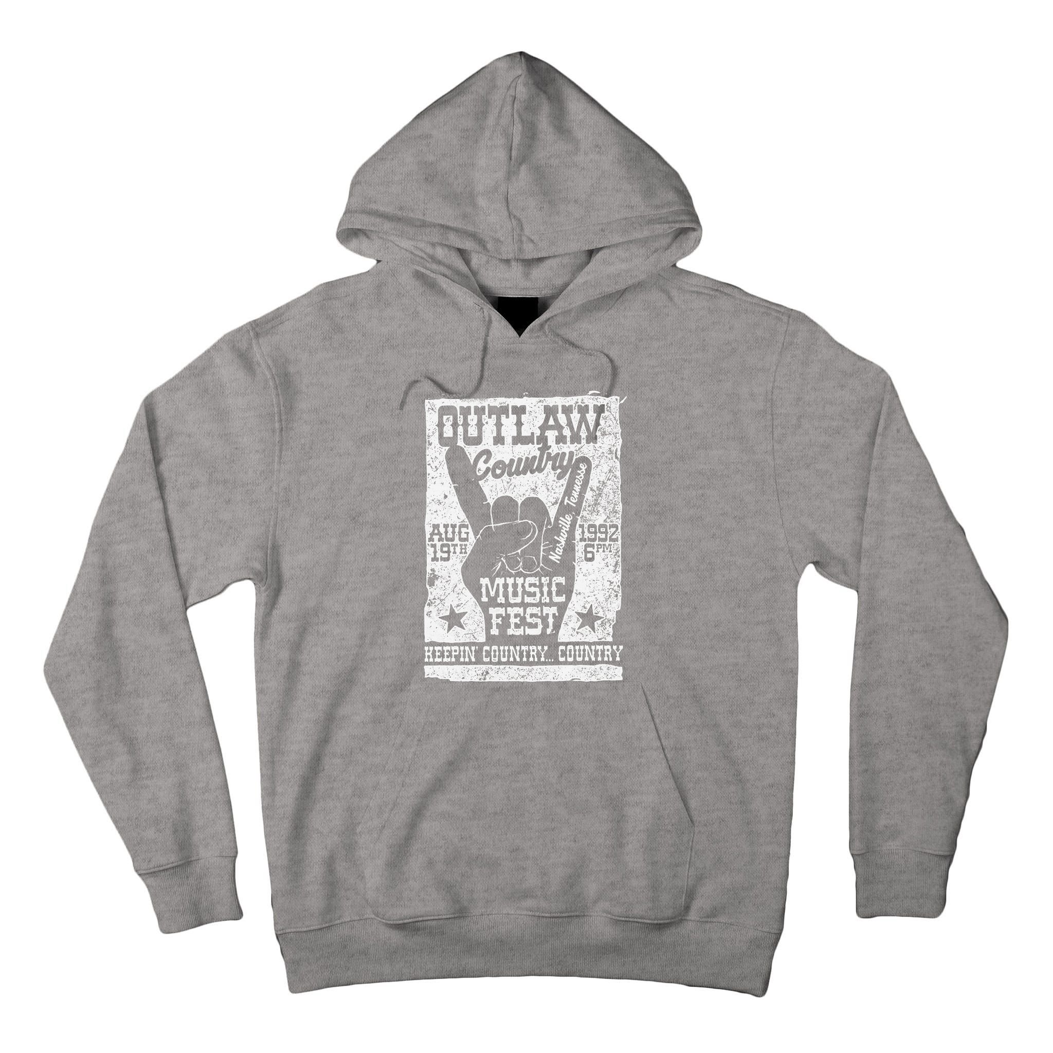 Outlaw Country Music Fest Nashville Vintage Graphic Tall Hoodie
