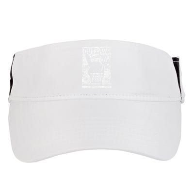 Outlaw Country Music Fest Nashville Vintage Graphic Adult Drive Performance Visor