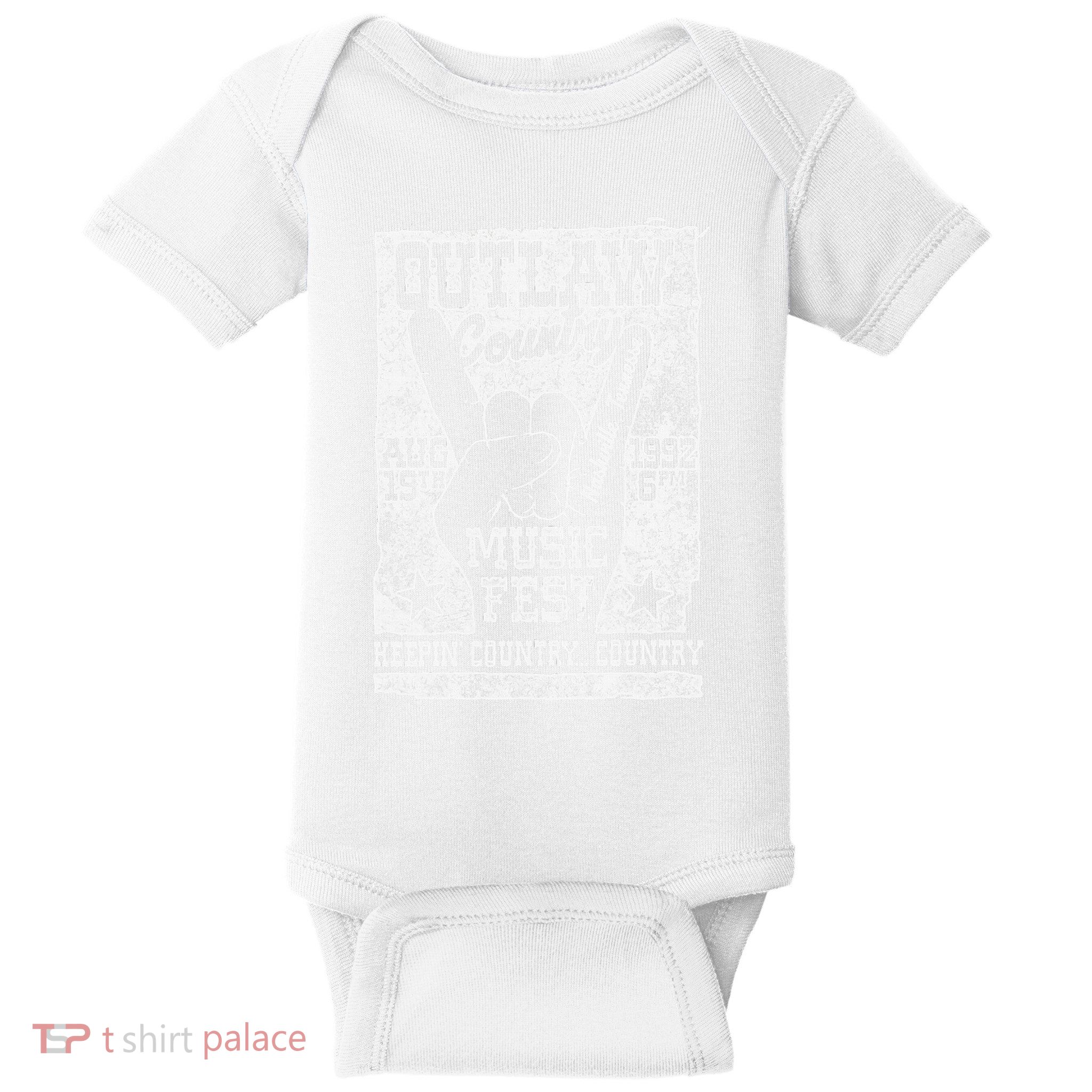 Outlaw Country Music Fest Nashville Vintage Graphic Baby Bodysuit