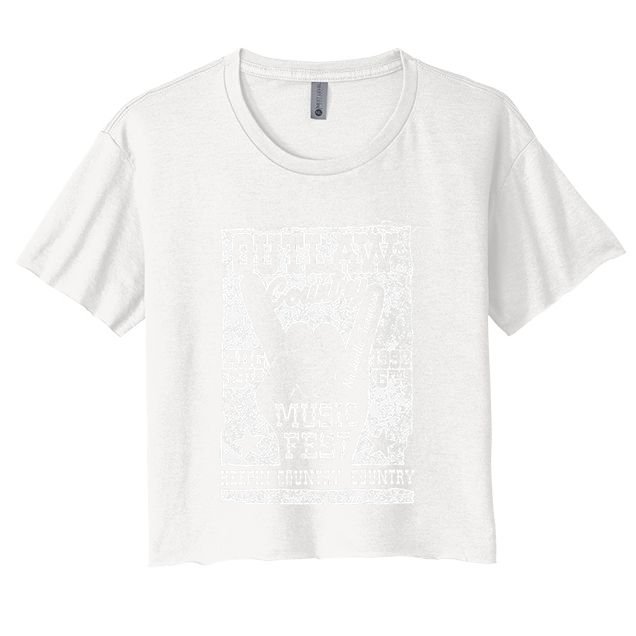 Outlaw Country Music Fest Nashville Vintage Graphic Crop Top
