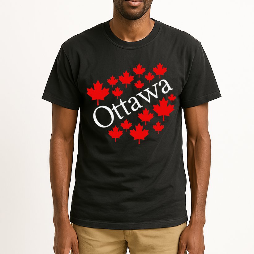 Ottawa Canada Maple Leaf Graphic Tall T-Shirt