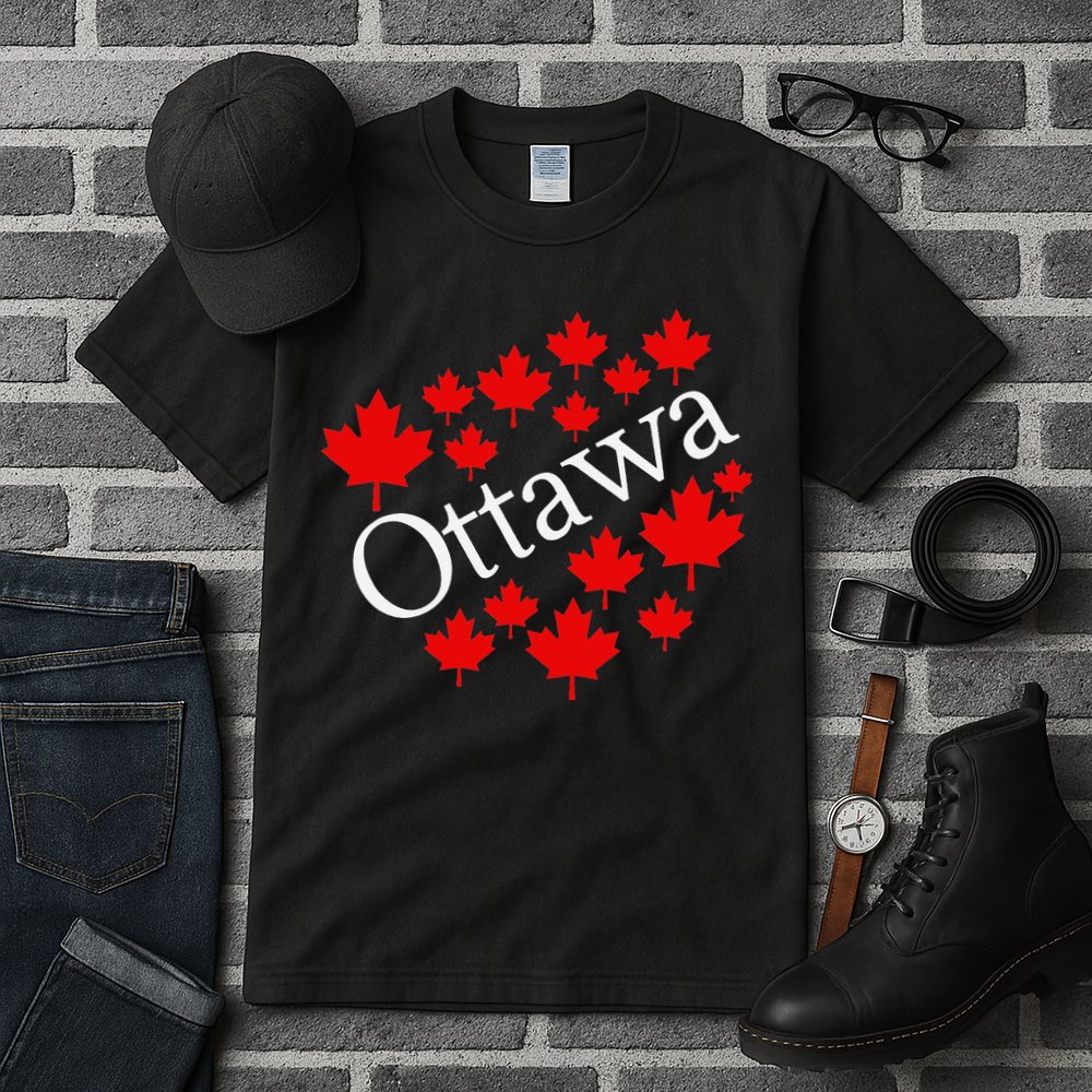 Ottawa Canada Maple Leaf Graphic Tall T-Shirt